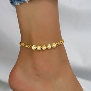 Gold Plated Tennins Bracelets 6'' to 8'' Adjustbale Color like Blue,Red,AB& More